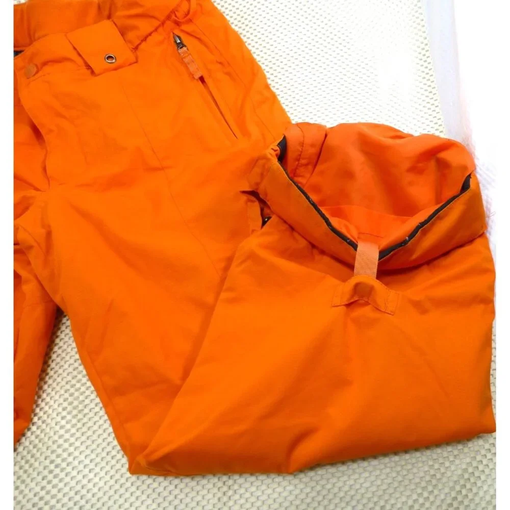 Burton Youth Orange Snow Pants US 14/16 EU 18-155 Durable Adjustable Waist Insul